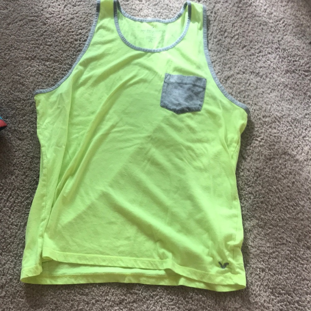 American Eagle large highlighter tank top